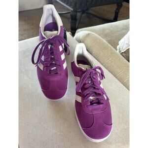 Adidas Originals Gazelle Women’s Sneakers Purple White Gold Size 5.5 Classic